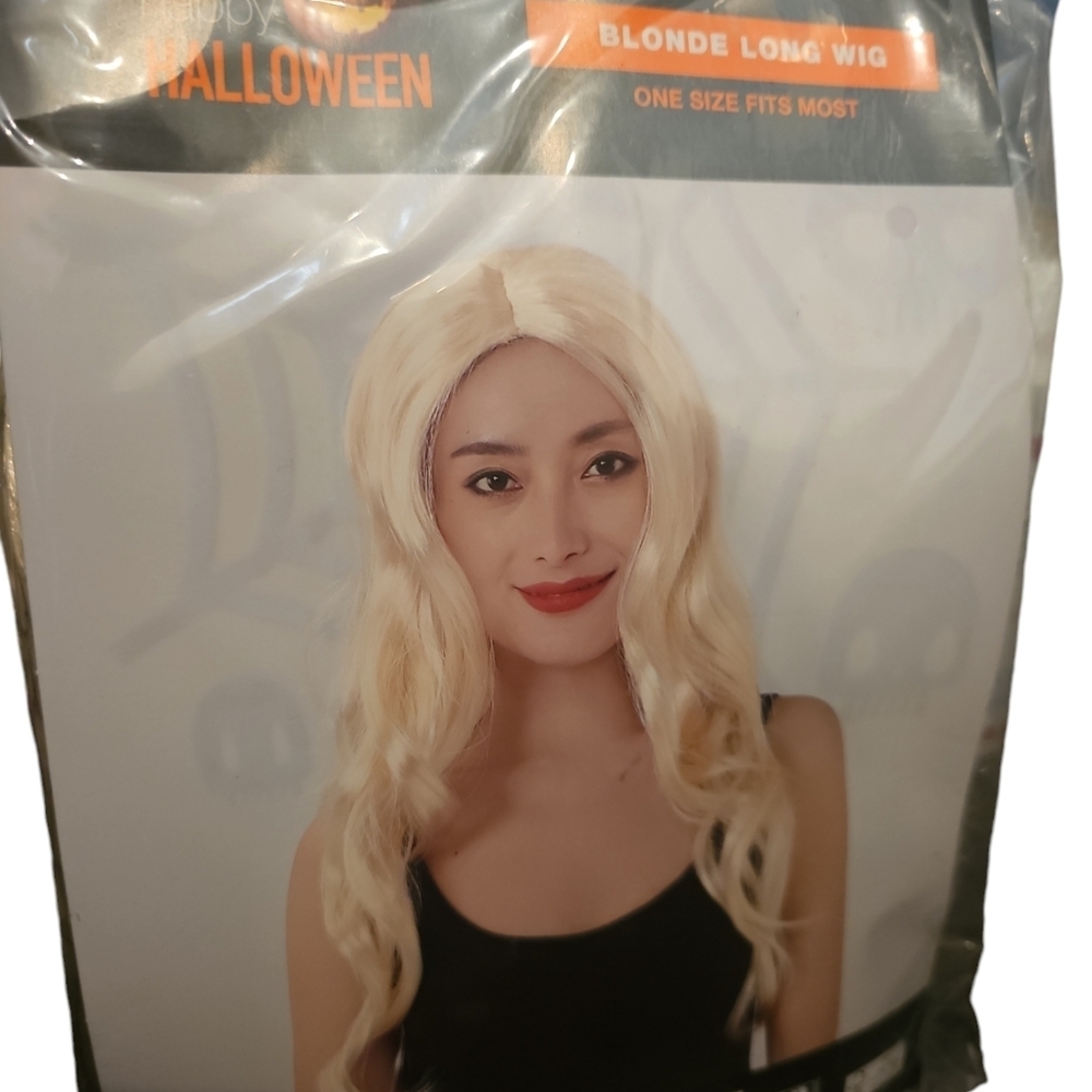 Wig Long Blonde Halloween Wig - Picture 4 of 4